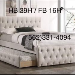 👉🏽.    Full/Twin Trundle New Beds With Both Mattresses Included 