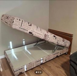 European Full Size Storage Bed- Excellent Condition!