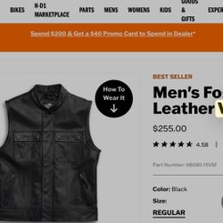 Harley Davidson Leather Vest
