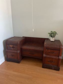 Vintage Art Deco waterfall vanity