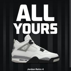 Sz 12 Jordan 4 White Cement