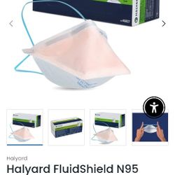 Halyard Fluidshield 3 N95 Particular Respirator Face Mask 35pcs