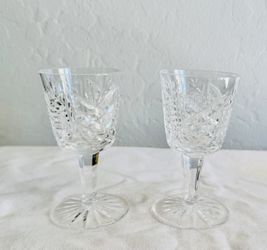 Waterford crystal Clare cut port wine glasses 2