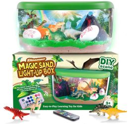 New in box Dinosaur Magic Sand light up box
