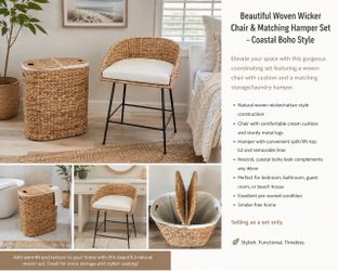 Chair and matching hamper