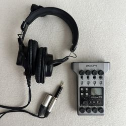 Zoom Pod Track P4 & Audio Technica Headphones W/ 