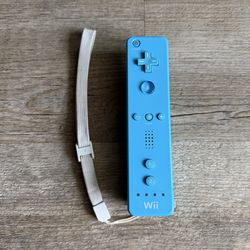 Blue Nintendo Wii Remote