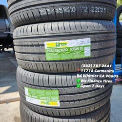 255/45R20 TBB Set of Tires Installed and Balanced Set de Llantas Nuevas Instaladas y Balanceadas