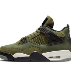 Like New Air Jordan 4 Retro SE Craft Olive Green Sneakers