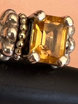 Ring 18kyg and 925 silver logos caviar