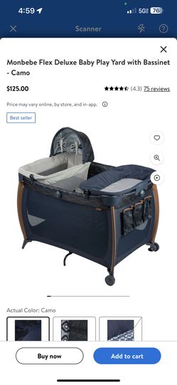 Monbebe Flex Deluxe Baby Play Yard with Bassinet