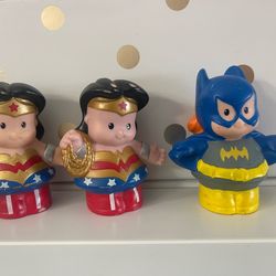 Little People dolls - vintage Wonder Woman and Batgirl!