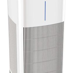 Cuisinart Purium air purifier, boasting a 1,000 square foot room coverage with a HEPA filter and activated carbon filter for comprehensive air purific