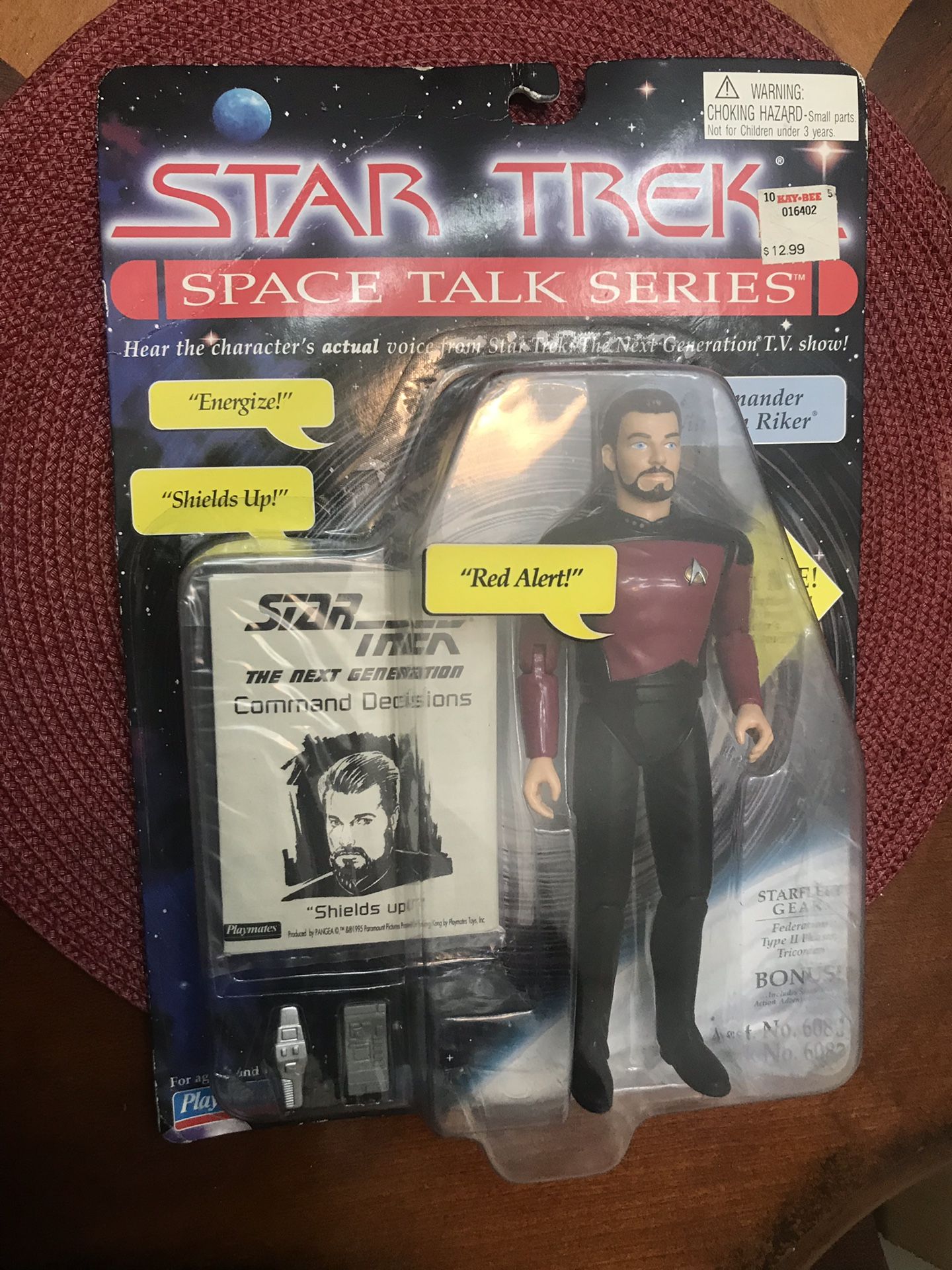 Star Trek Space Talker Series Commander William Riker