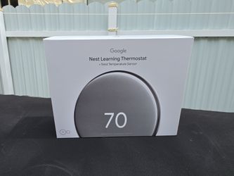 Google Nest Learning Thermostat 4th Gen + Sensor NEW SEALED