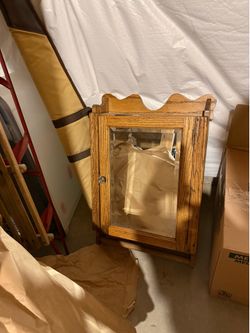 Antique Oak medicine cabinet