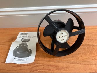 Coleman Cool Zephyr camping tent ceiling fan with a light