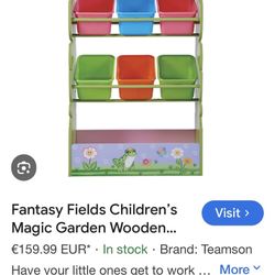 Fantasy Fields Magic garden Wooden Toy Organizer