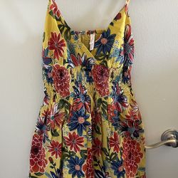 Yellow Floral Dress 