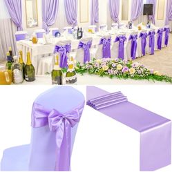  Satin Chair Sashes Decorative Bow Chair Sashes Ties Chair 