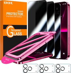 iPhone 17/18 Pro Max Privacy Screen Protector, 9H+ Tempered Glass
3+3 Pack,