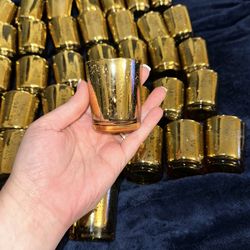 Gold Glass Tealight Votives 