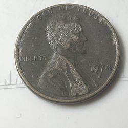 1974 D Penny