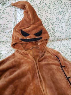 Adult Halloween Costume Oogie Boogie From The Nightmare Before Christmas Unisex Jumpsuit, Size XL!