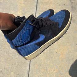 Nike Air Jordan 1 Retro High OG Flyknit Game Royal 2017 919704-006 Mens Size 8.5