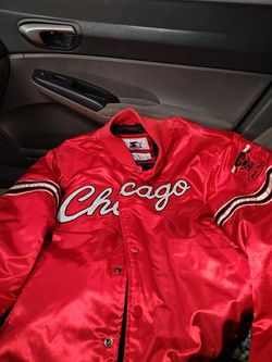 Rare Cursive Bulls Vintage Windy City Starter Jacket G3
