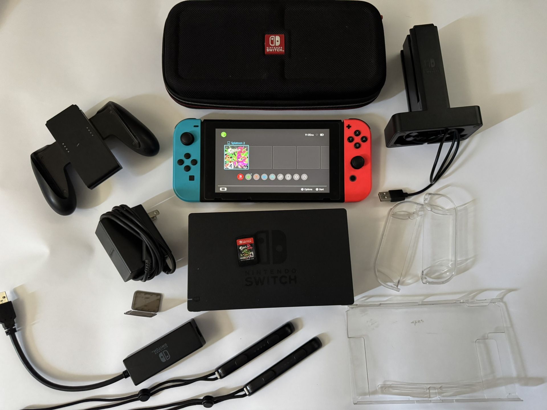 Nintendo Switch Complete Set W/ Extras And Game