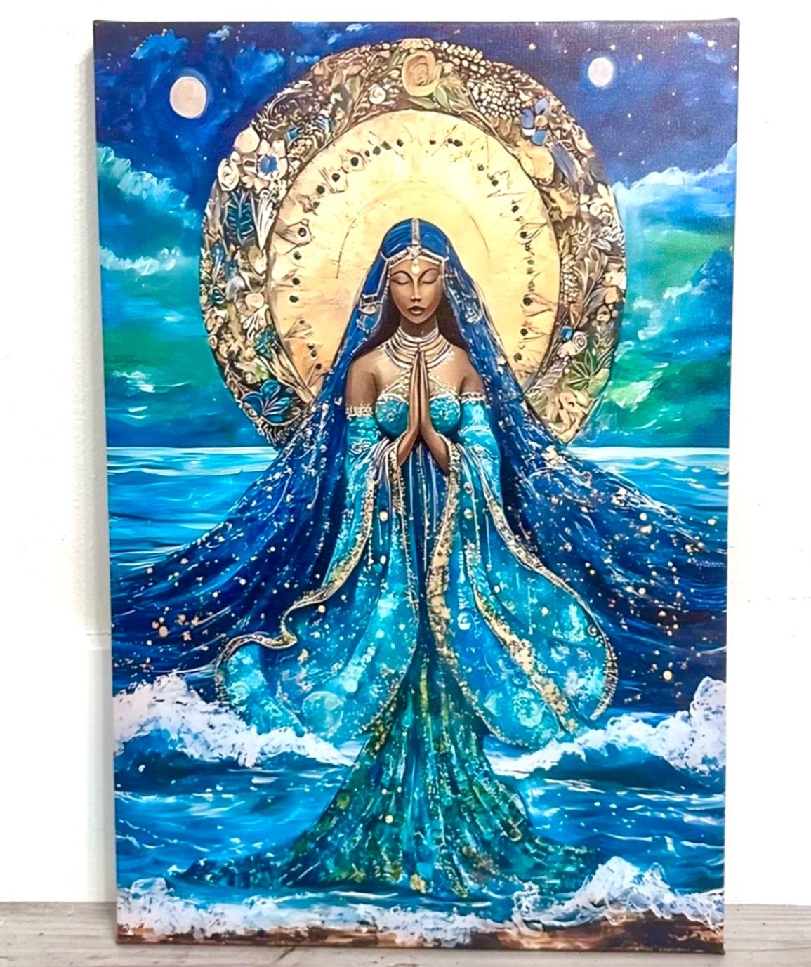 Greek Goddess Amphitrite Sea Goddess Wall Art -Canvas