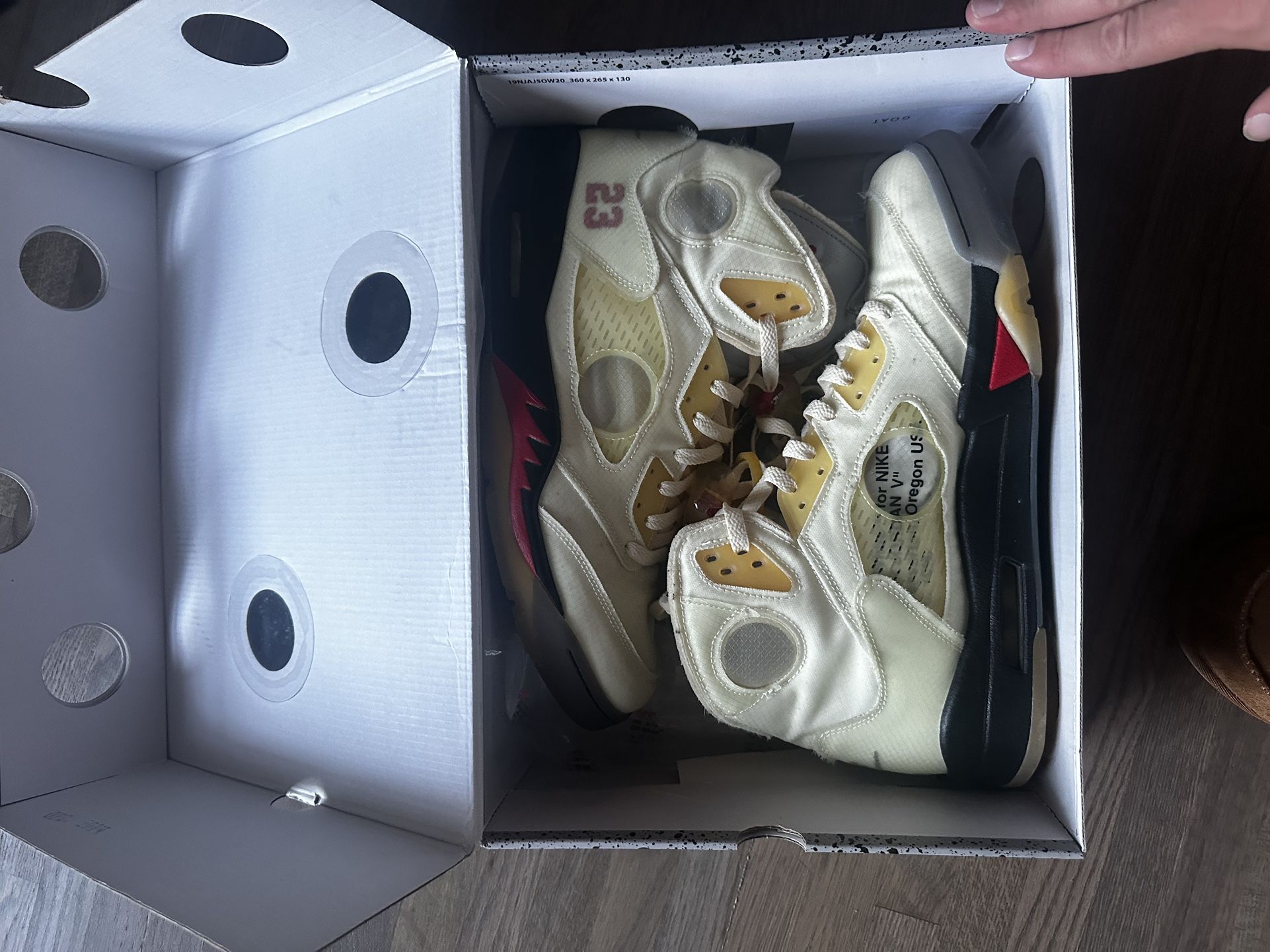 Off White Jordan 5 Size 13