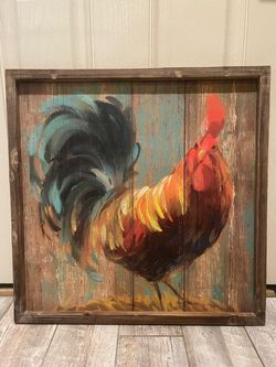 Rustic Farmhouse Rooster Wall Art