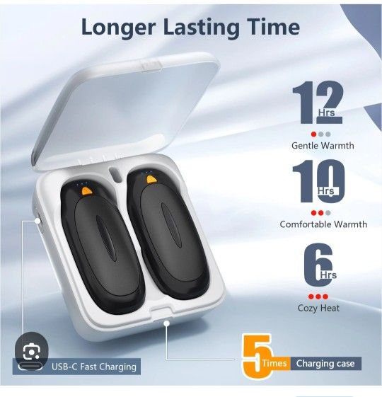 3-in-1 Electric Hand Warmers Rechargeable 2 Pack