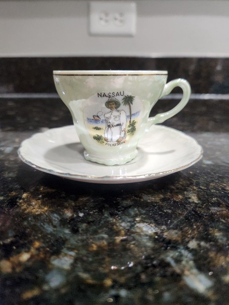 Vintage Mini Nassau Souvenir Teacup and Saucer Set