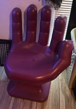 Purple hand chair