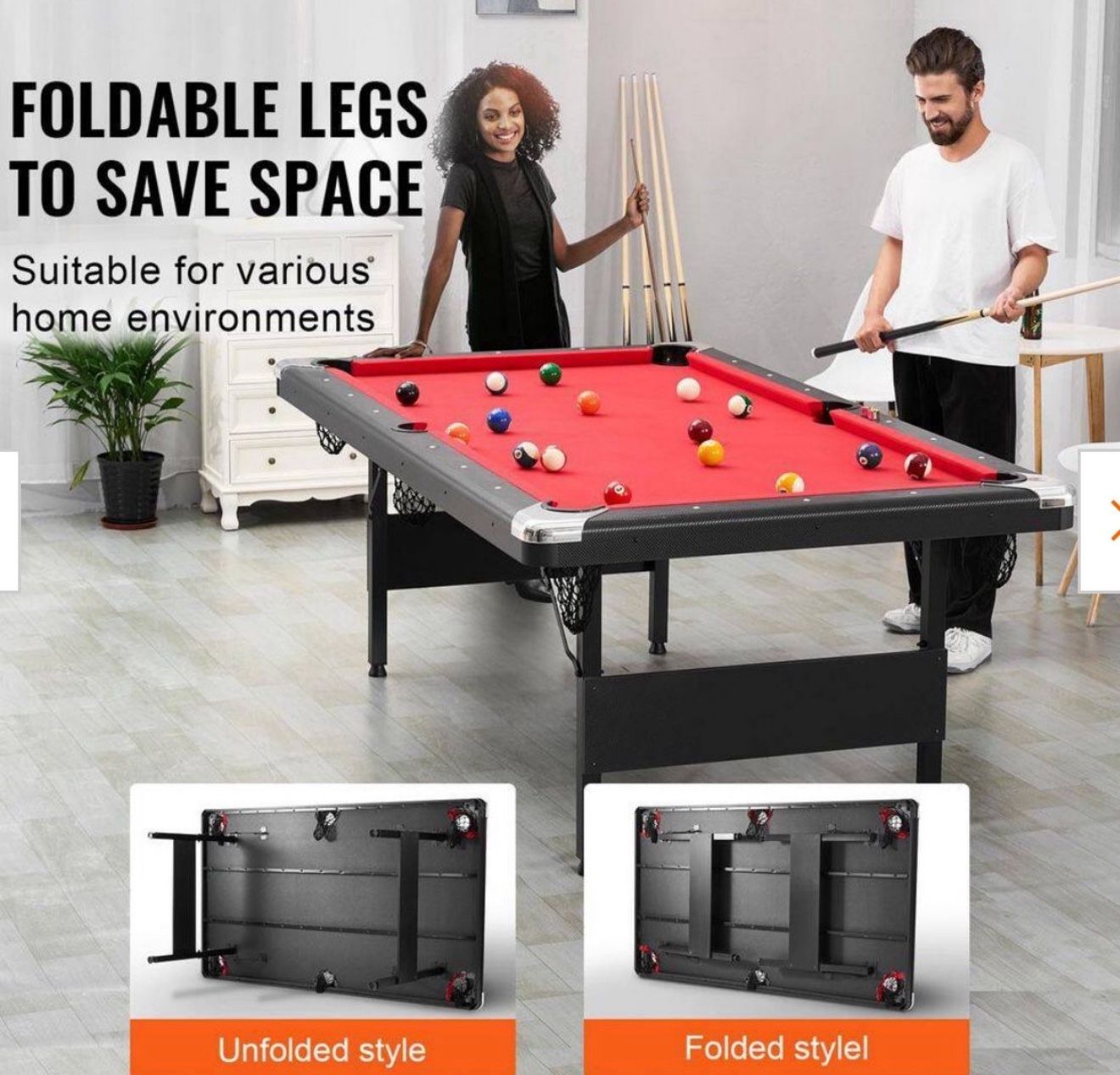 Portable Pool Table By Vevor