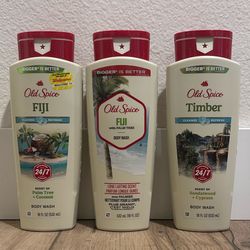 Brand New Old Spice Body Wash Fiji Timber $4 Each