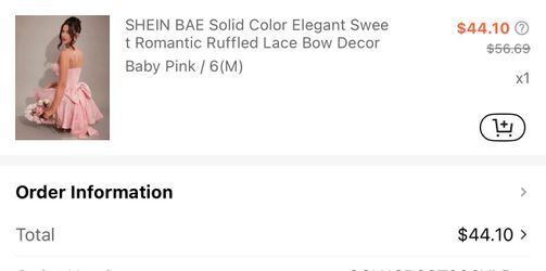 Pink bow dress medium