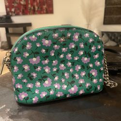 Kate Spade New York Spencer Party Floral Small Dome Crossbody Green Multi 