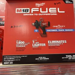 Milwaukee M18 FUEL ONE-KEY 18V Lithium-Ion Brushless Cordless 1 in. Impact Wrench with Friction Ring (Tool-Only