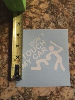 Don’t touch vinyl decal