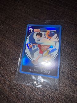 Dodgers x One Piece Luffy Don Card
