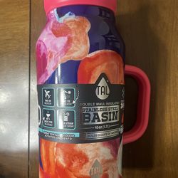 TAL Stainless Steel Basin Water Bottle 40 fl oz, Pink Wave