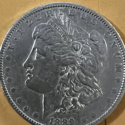 1889 P Morgan Silver Dollar AU/UNC 