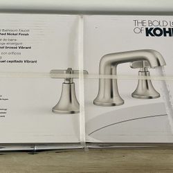 KOHLER Setra 8 in. Widespread 2-Handle Bathroom Faucet in Vibrant Brushed Nickel