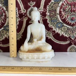 Vintage Chinese Peking Glass Deity Sculpture