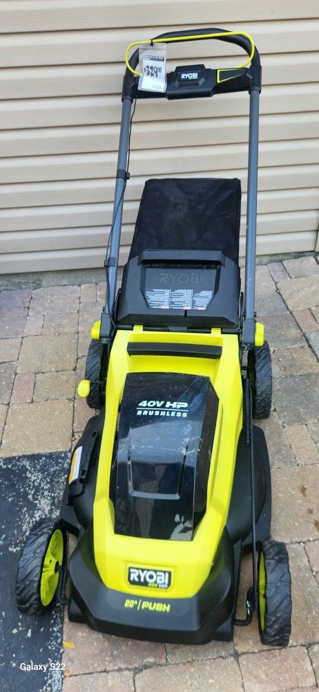 Ryobi 40V HP Brushless 20 in. Cordless Battery Walk Behind Push Lawn Mower (Tool Only)