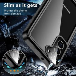 Clear Samsung Galaxy S21 Plus Case,with Screen Protector,Waterproof Galaxy S21 Plus Protective Case for Men Women,Samsung S21 Plus Phone Case Heavy Du